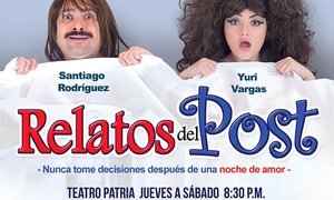 Boleta para la obra Relatos del Post con 37% off