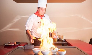 Plato fuerte o teppanyaki con opción a show de cocina y 50% off