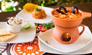 Entrada + cazuela de mariscos + bebida con 50% off