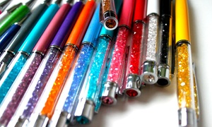 Pluma hecha con cristales austriacos con 67% off