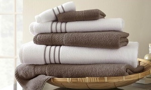 Set de 6 toallas 100% algodón egipcio en color a elegir con 47% off