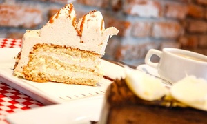 Rebanada de pastel + café para uno o dos hasta 42% off