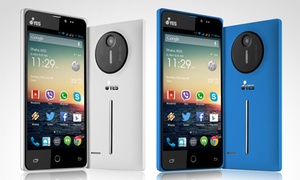 Smartphone Yes con Android 4.4 + audífonos + funda silicona por $1,999