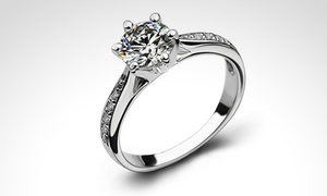 Anillo solitario Enchanted con 71% off