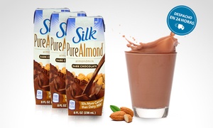 18 cajas de leche de almendra Silk PureAlmond con 41% off