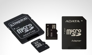 2 memorias micro SD de 8 GB o memoria micro SD de 32 GB por $249
