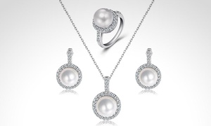 77% off en set Mariposa Freshwater Pearl