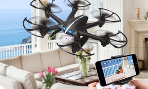 Drone hexacóptero con cámara HD 60% off