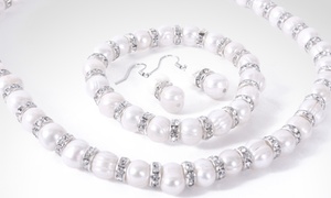 Hasta 75% off en set de perlas cultivadas con SWAROVSKI ELEMENTS