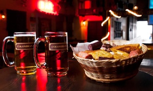 Parrillada + cervezas, aguardiente, ron o whiskey hasta 55% off