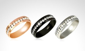 89% off en anillo de boda Eternity Diamond con cristales austríacos