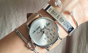 Reloj Boho Who cares I'm already late en color a elegir por $179