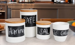 Set de 3 recipientes para cocina o 2 mug de tiza hasta 33% off