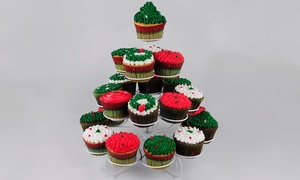 Caja de 12 o 24 cupcakes navideños hasta 54% off