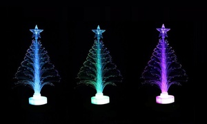 Mini árbol navideño con luz led multicolor por $199