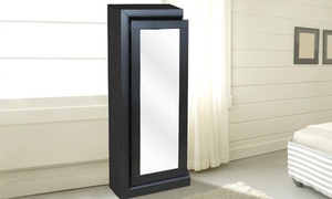 Espejo organizador con puerta corrediza 53% off