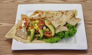 Entradas + crepes a elección + bebidas o sangría con 50% off