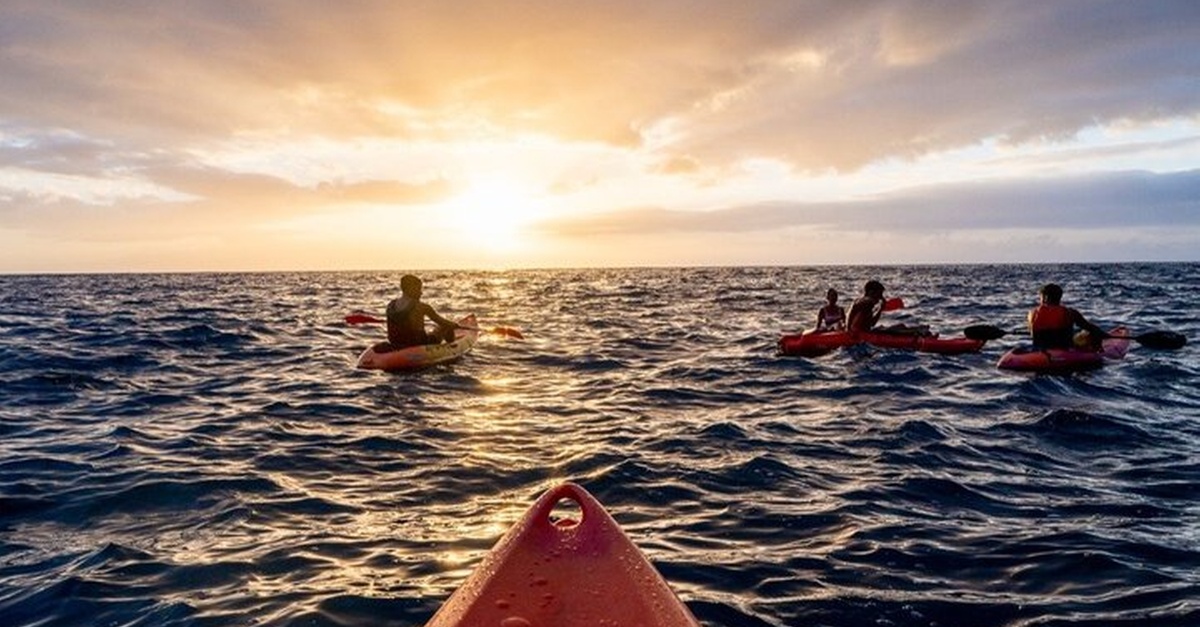 Ruta en kayak al atardecer en Poris de Candelaria, Tenerife