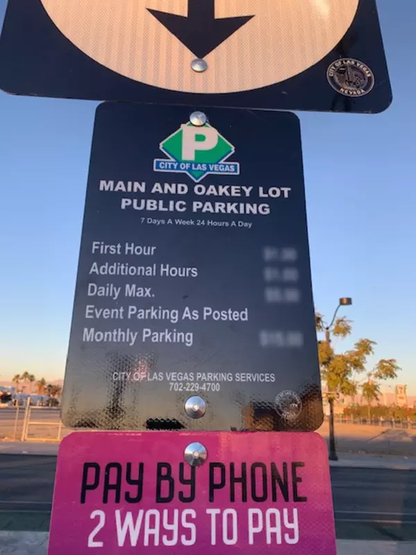Parking at Main and Oakey Lot
