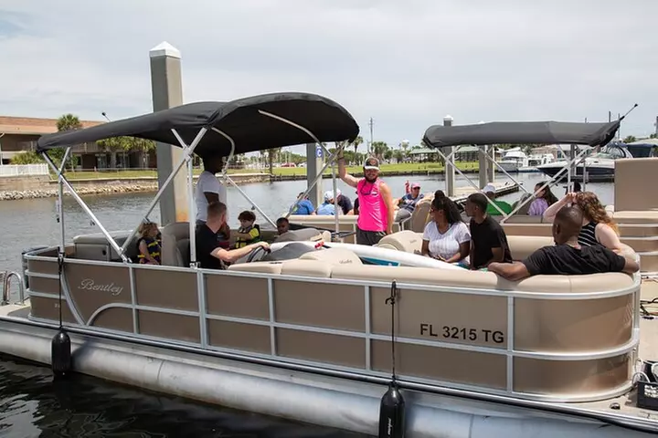 Full Day Pontoon Boat Rental from Okaloosa Island