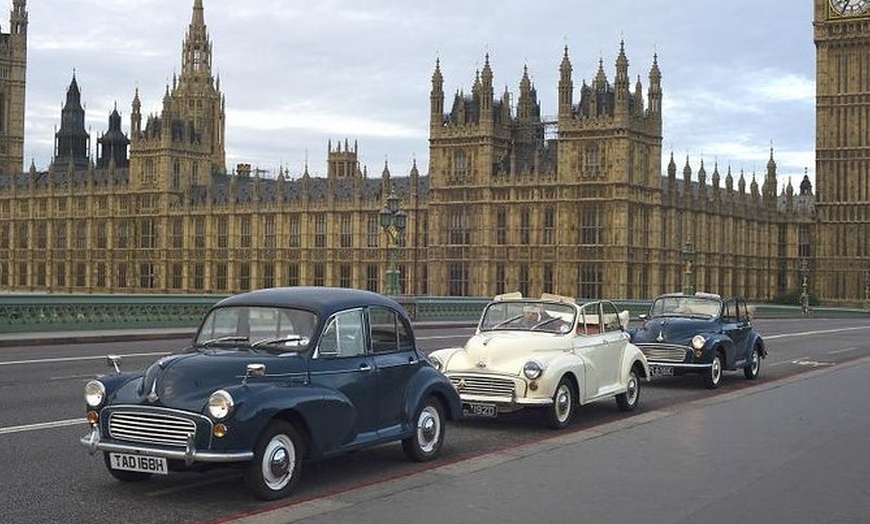 Image 1: Private Tour: London City Tour in a Vintage Car with Optional Champ...