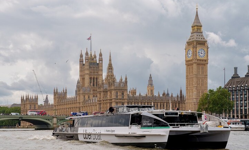 Image 9: London: Hop-On Hop-Off 1 Day River Thames Adventure - Uber Boat