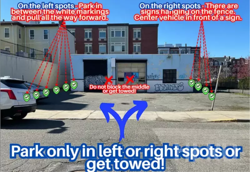 Parking at 114 Orleans St. Lot