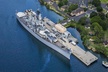 Battleships of WWII at Pearl Harbor from Waikiki - Second Medium