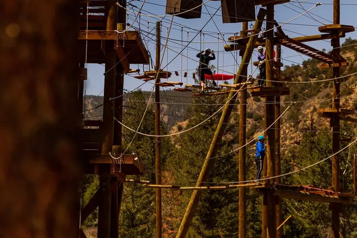 Explore SkyTrek, an above-the-trees Aerial Challenge Course - Second Medium