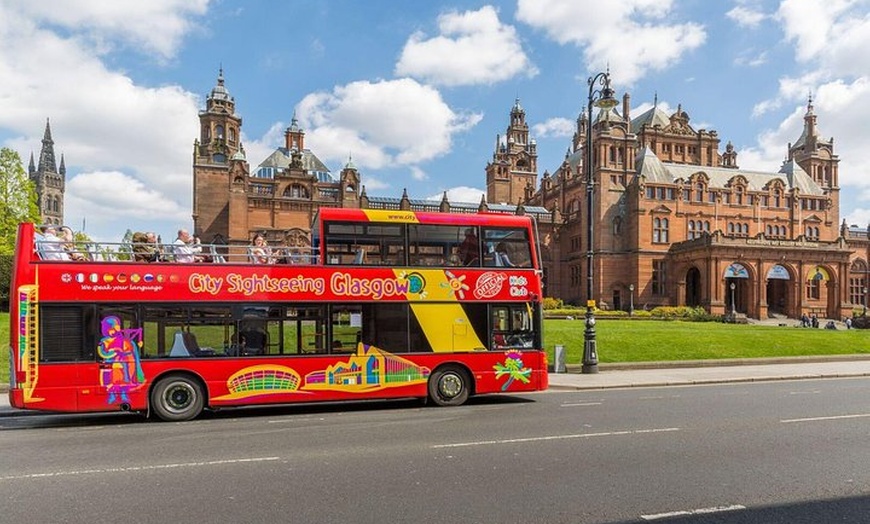 Image 1: City Sightseeing Glasgow Hop-On Hop-Off Bus Tour