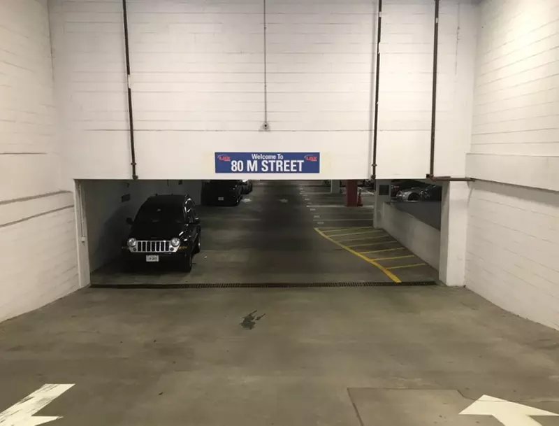 Parking at 80 M St. SE. Garage