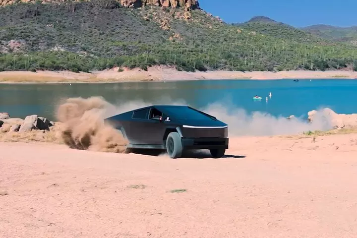 The Original Tesla Cybertruck/Jetsurf Tour in the Sonoran Desert