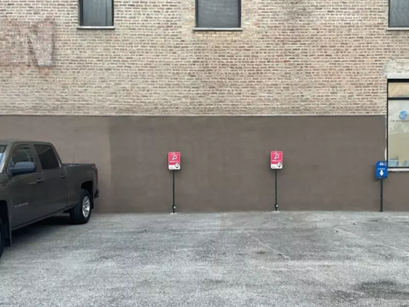 Parking at 747 Lofts Lot