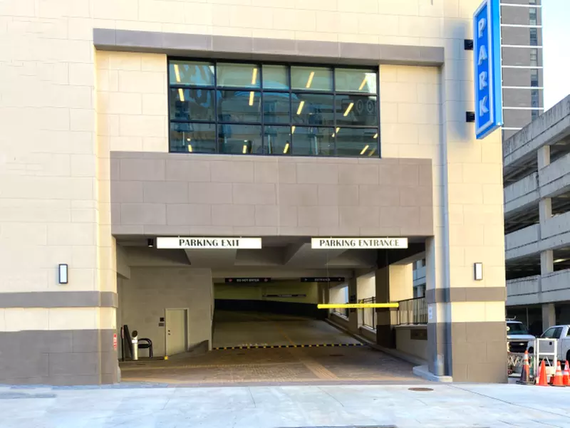 Parking at 640 Peachtree St. NE. Garage