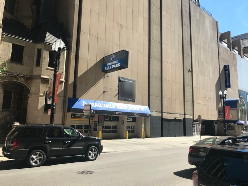 Parking at 110 E. Chestnut St. Garage