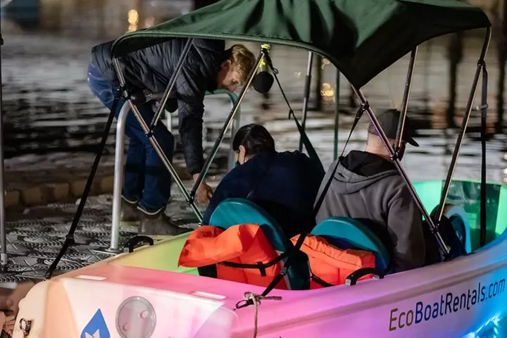 Glow Nightime Pedal Boat Rental in San Diego Bay