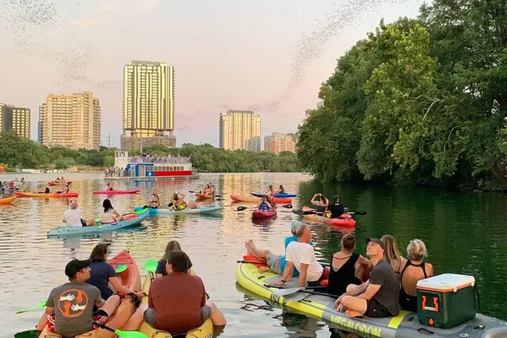 Downtown Austin Giant Paddleboard Sunset Tour with Bats - Primary Image