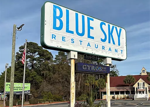 5% Cash Back at Blue Sky Restaurant