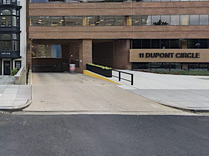 Parking at 11 Dupont Circle NW. Garage