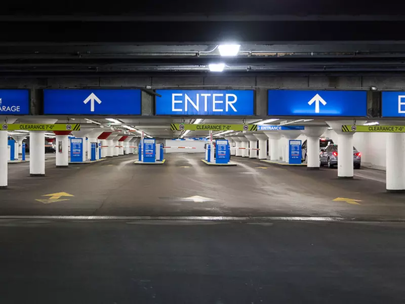 Parking at Millennium Lakeside - Underground Entrance