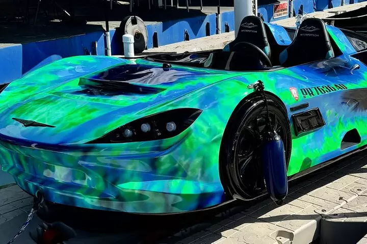 San Juan PR Watersports Car Rental Green McLaren - Image 3