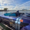 Image 4: San Juan Watersports Car Rental Blue Mercedes Classic