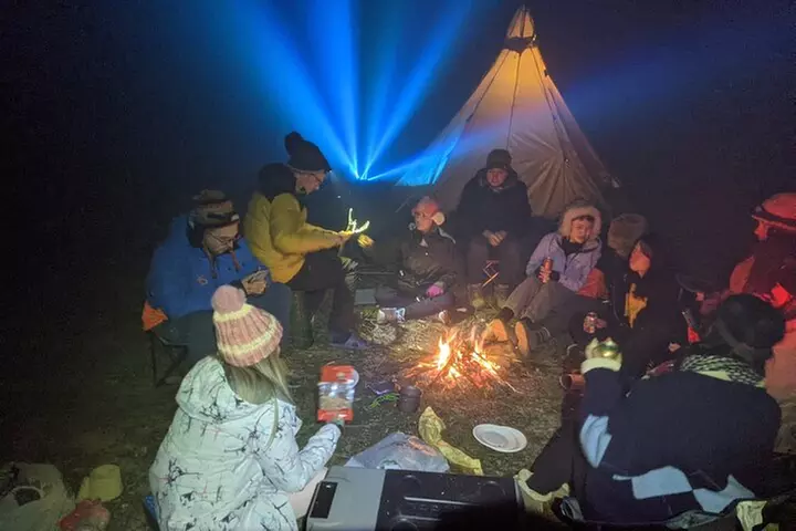 Winter Teepee Camping and Hiking in the Rockies - Second Medium