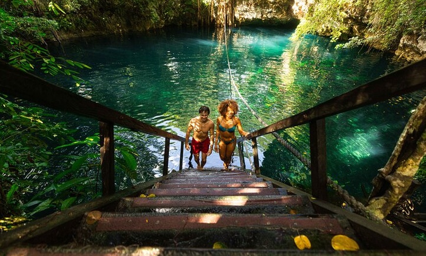 Image 7: Small Group 3 Waterfall Cenotes Experience