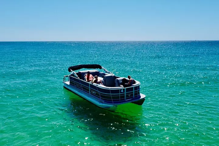 Half Day 60HP Pontoon Rental to Shell Island