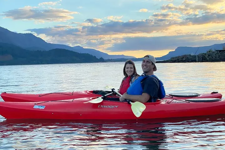 Sunset Kayaking in the Columbia River Gorge - Second Medium