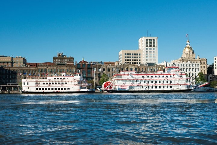 Savannah Land & Sea Combo: City Sightseeing Trolley Tour with River...