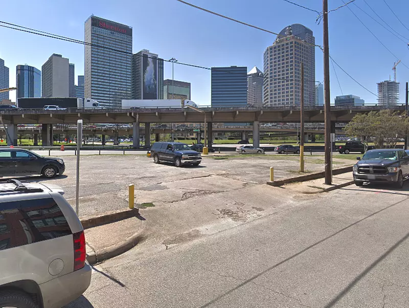 Parking at 601 N. Hawkins St. Lot