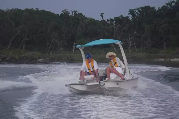 Drive your Own 2 Seat Fun Go Cat Boat on Marco Island