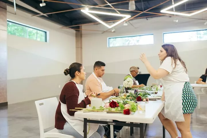 Rooftop Flower Arranging Workshop With Skyline Views